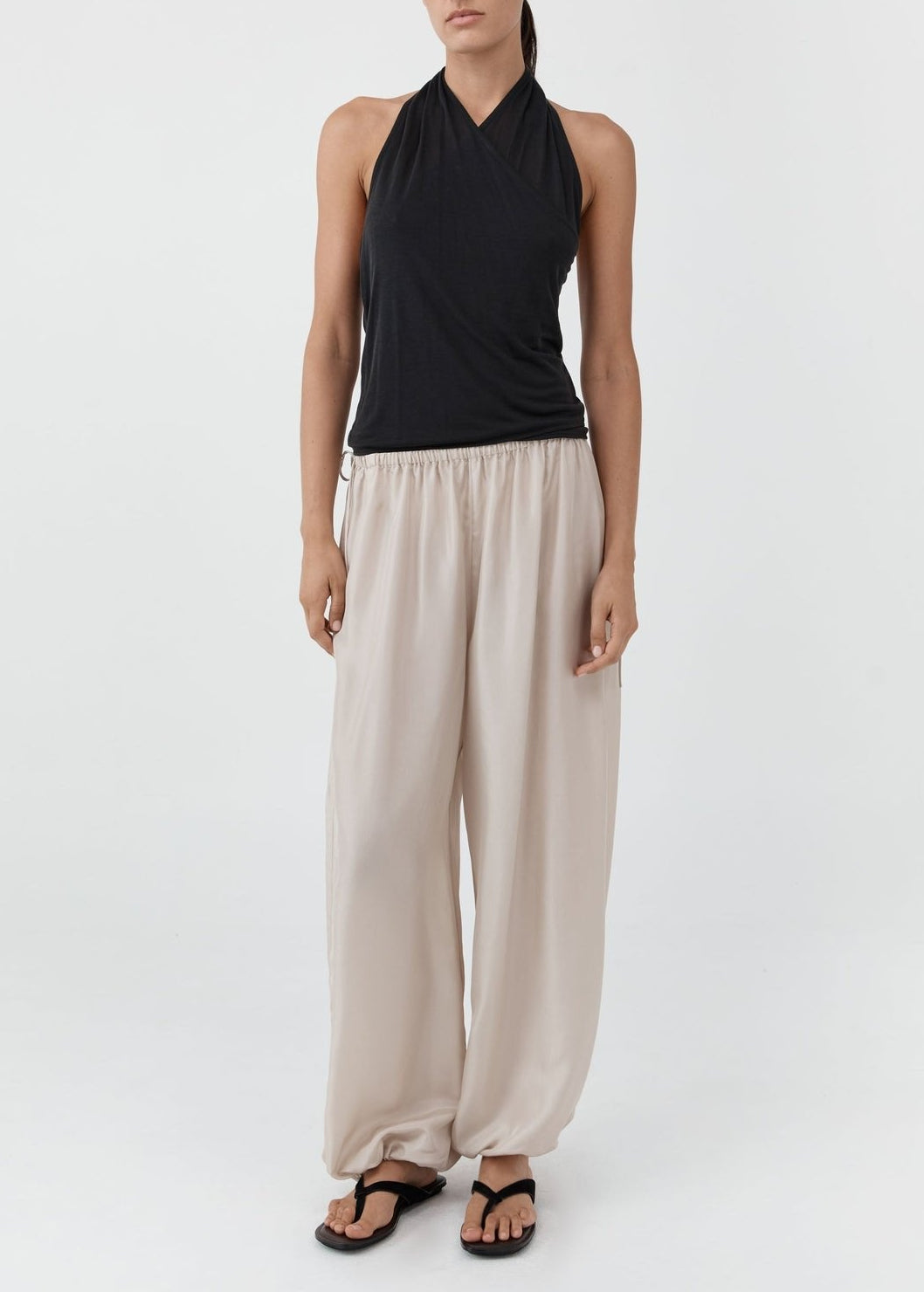 Silk Adjustable Balloon Pants