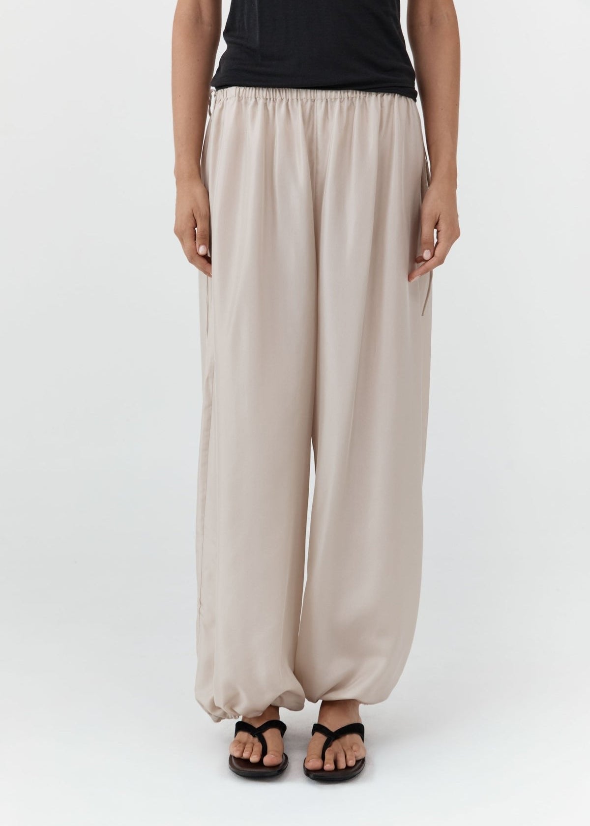 Silk Adjustable Balloon Pants