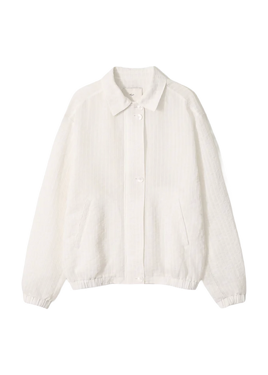 Sheer Striped Blouson