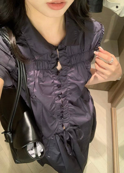 Wrinkle Half Sleeve Shirt