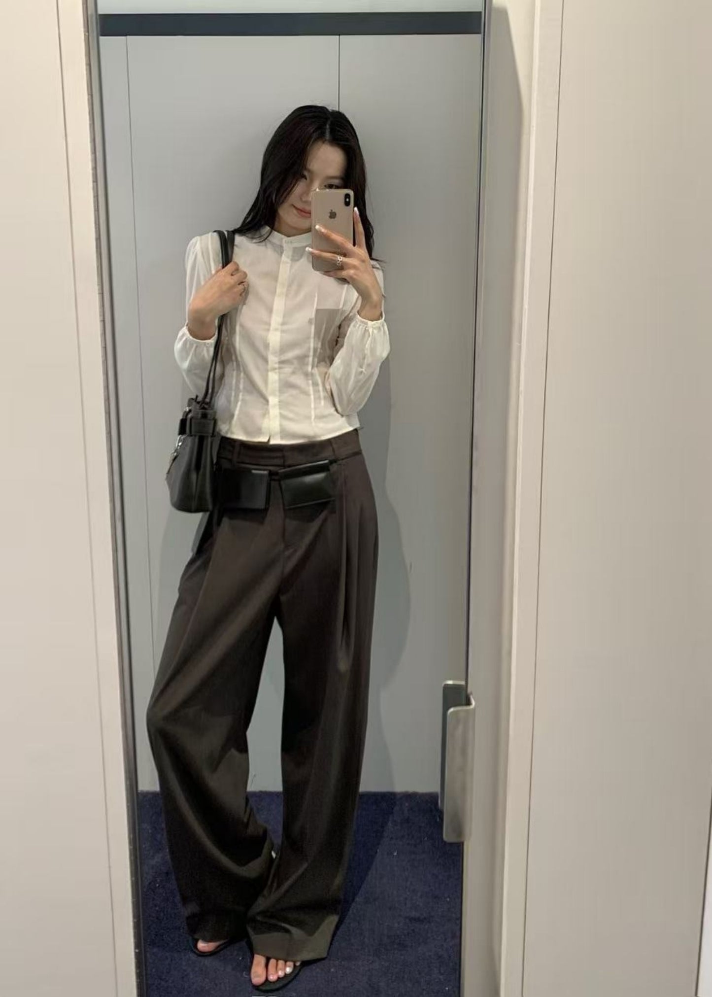 Wide Tuck Pants