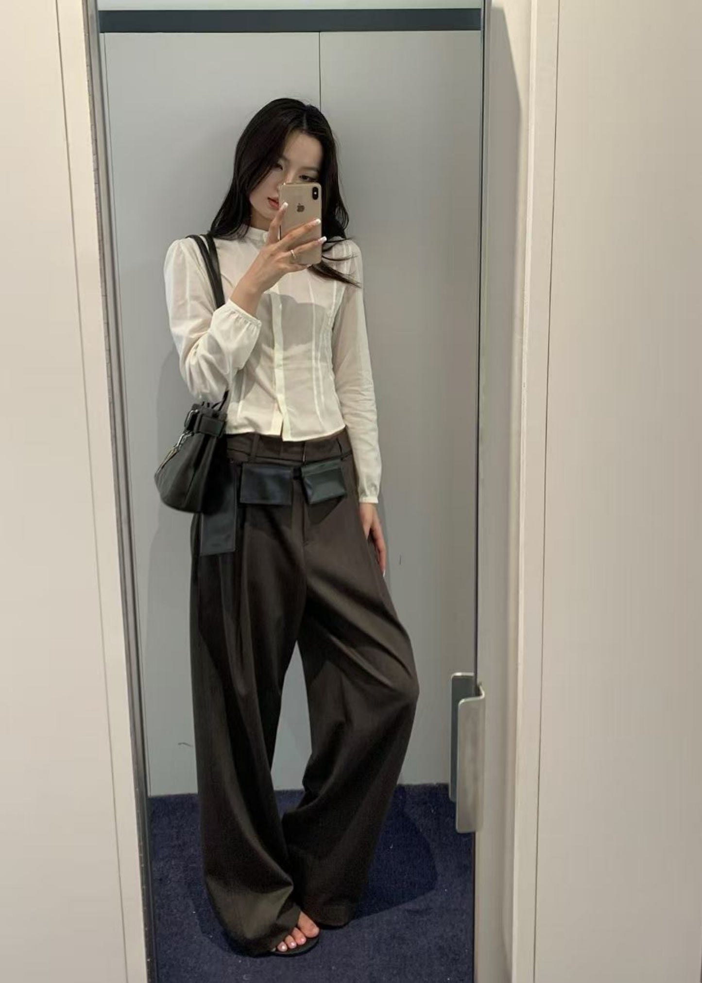 Wide Tuck Pants