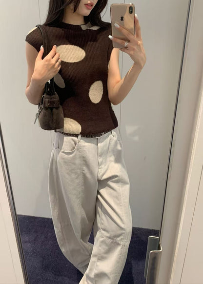 Ribbed Dot Top