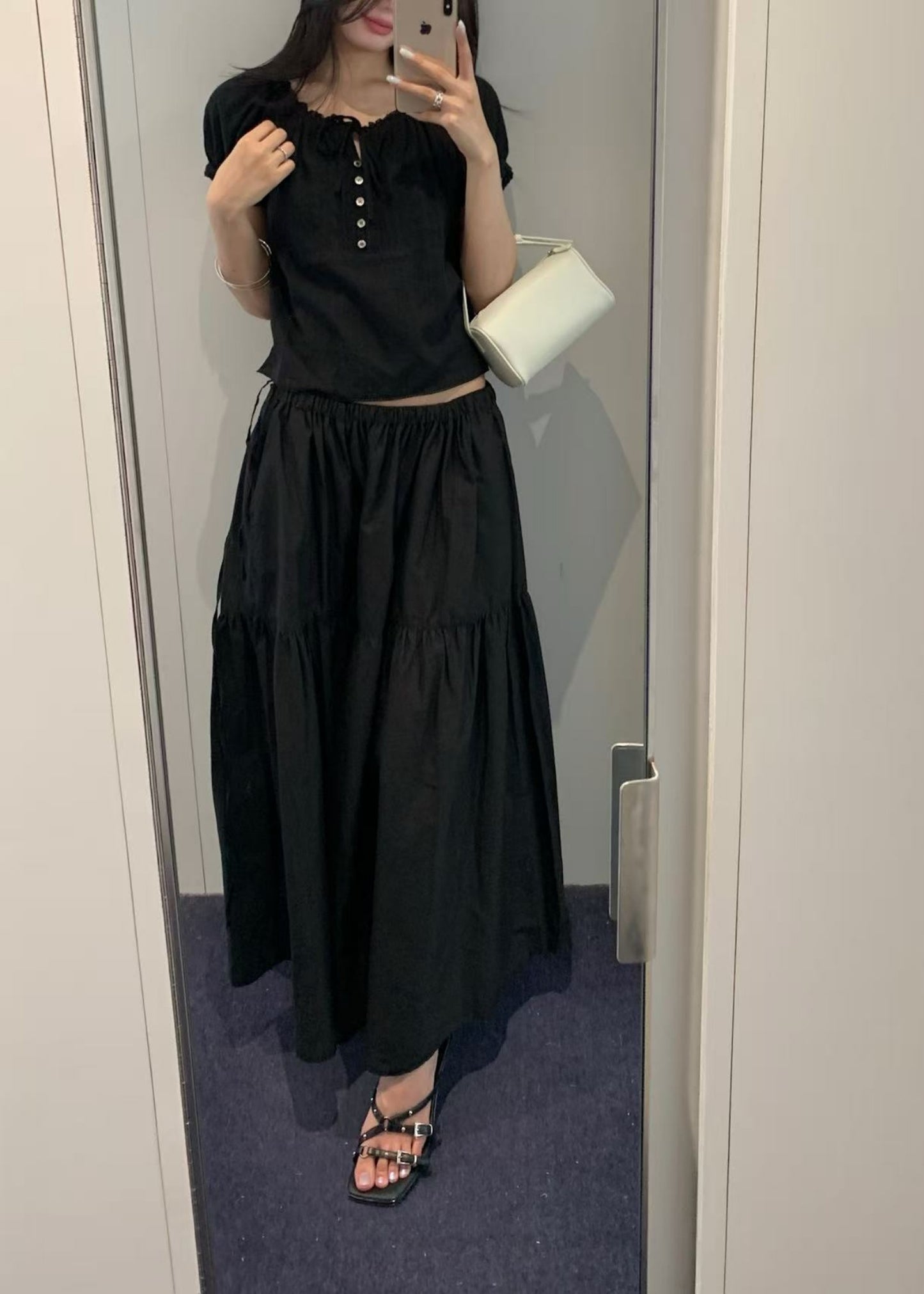 Tiered Maxi Skirt
