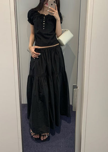 Tiered Maxi Skirt