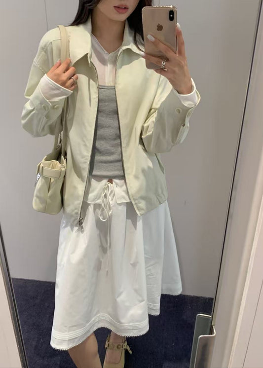 Collared Light Blouson Jacket