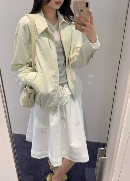Collared Light Blouson Jacket