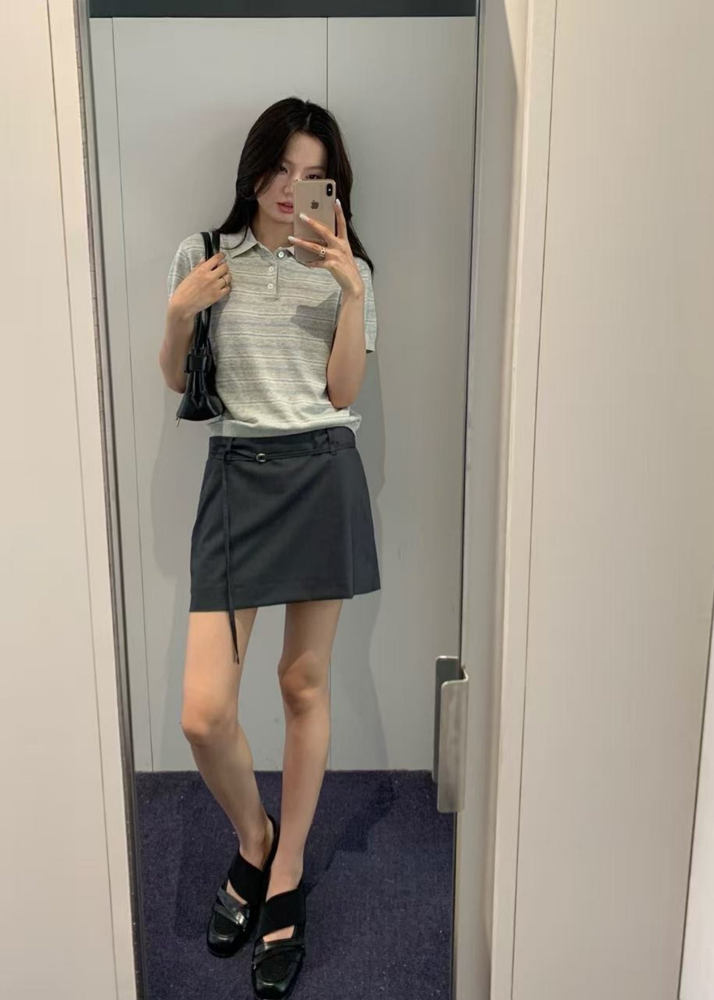 Belted Mini Skirt