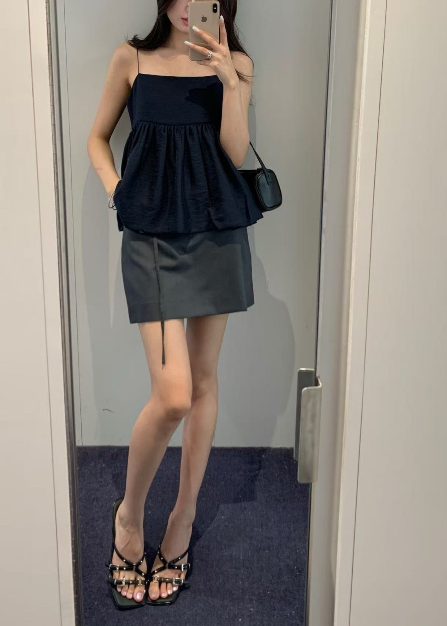 Belted Mini Skirt