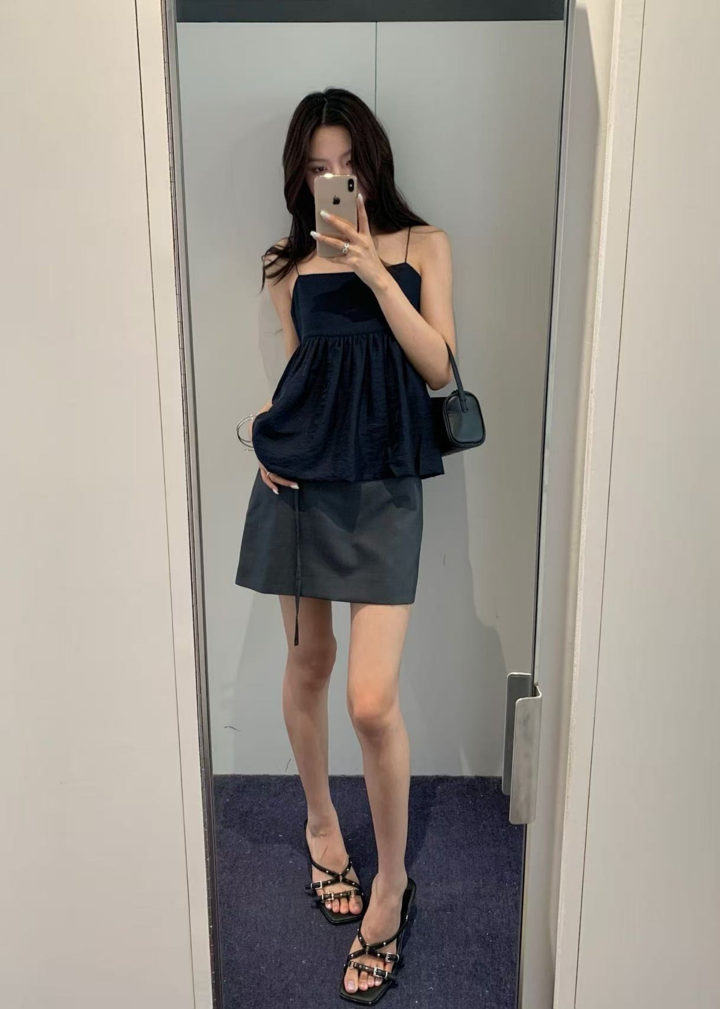 Belted Mini Skirt