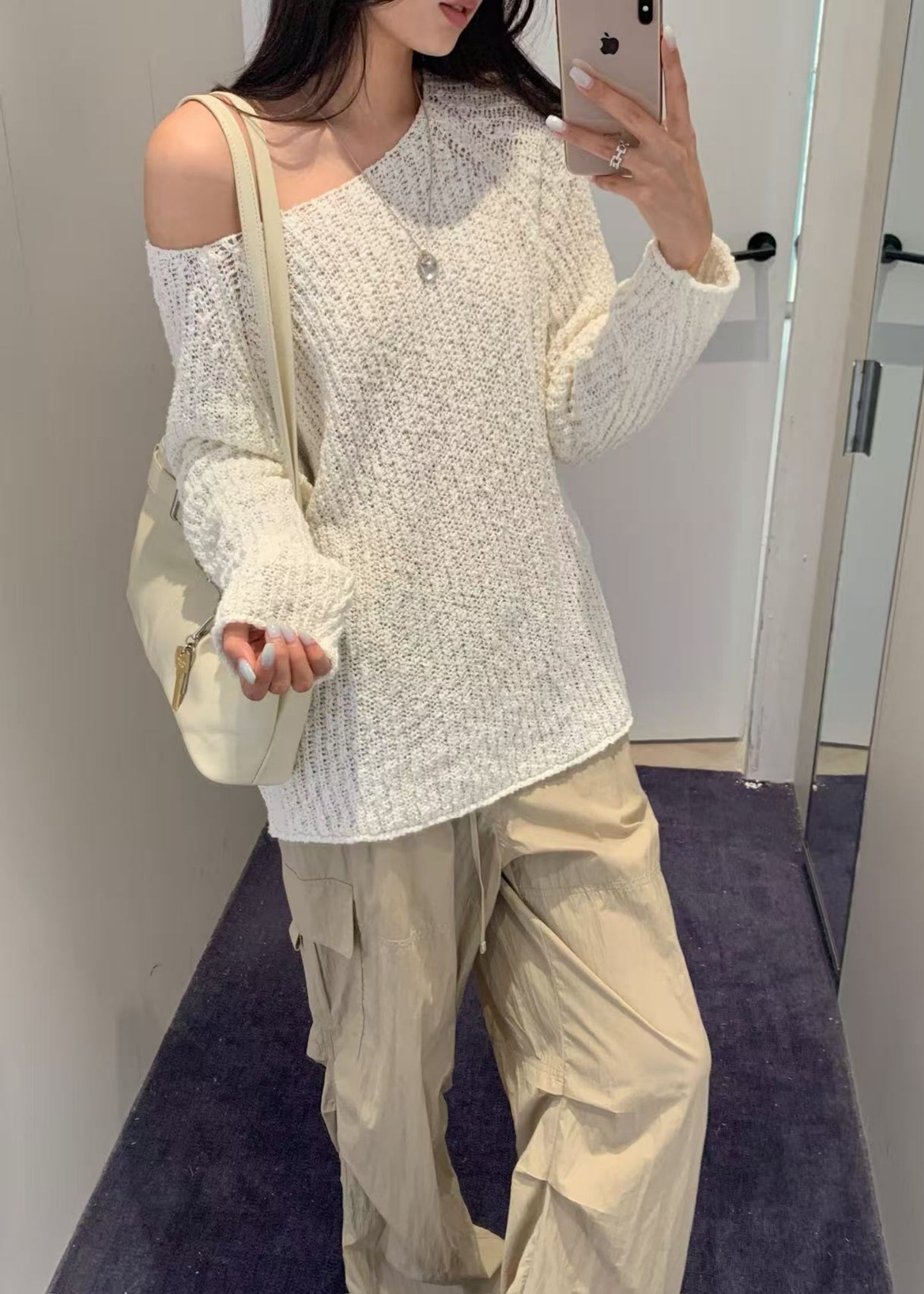Crochet Crewneck Knit