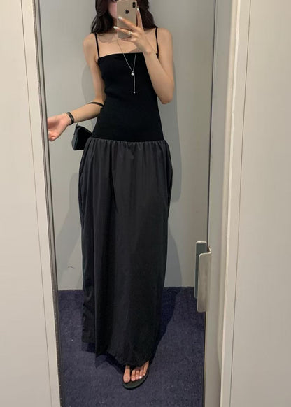 Nylon Knit Maxi Dress
