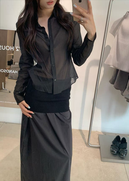 Sheer Slim Shirt