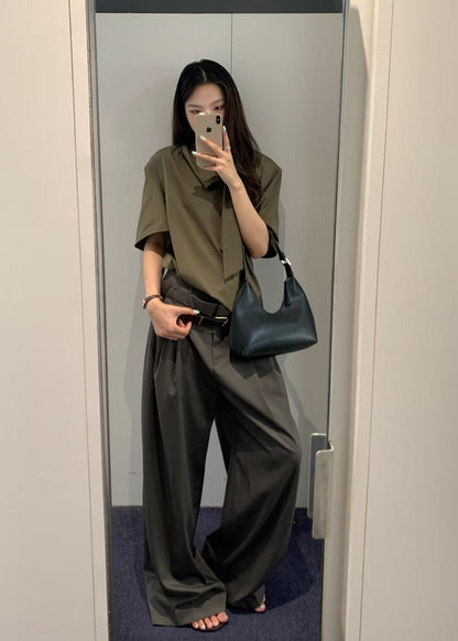 Loose-fit Belted Pants