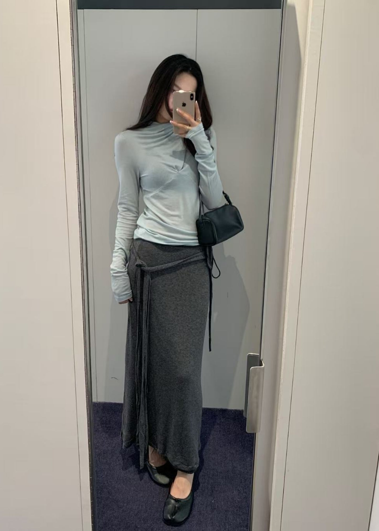 Reversible Strap Jersey Skirt