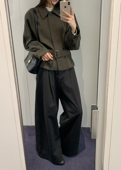Two Tuck Wide Banding Pants