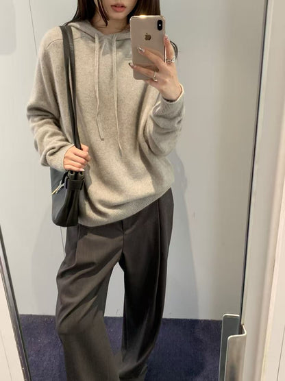 Racoon Hoodie Knit