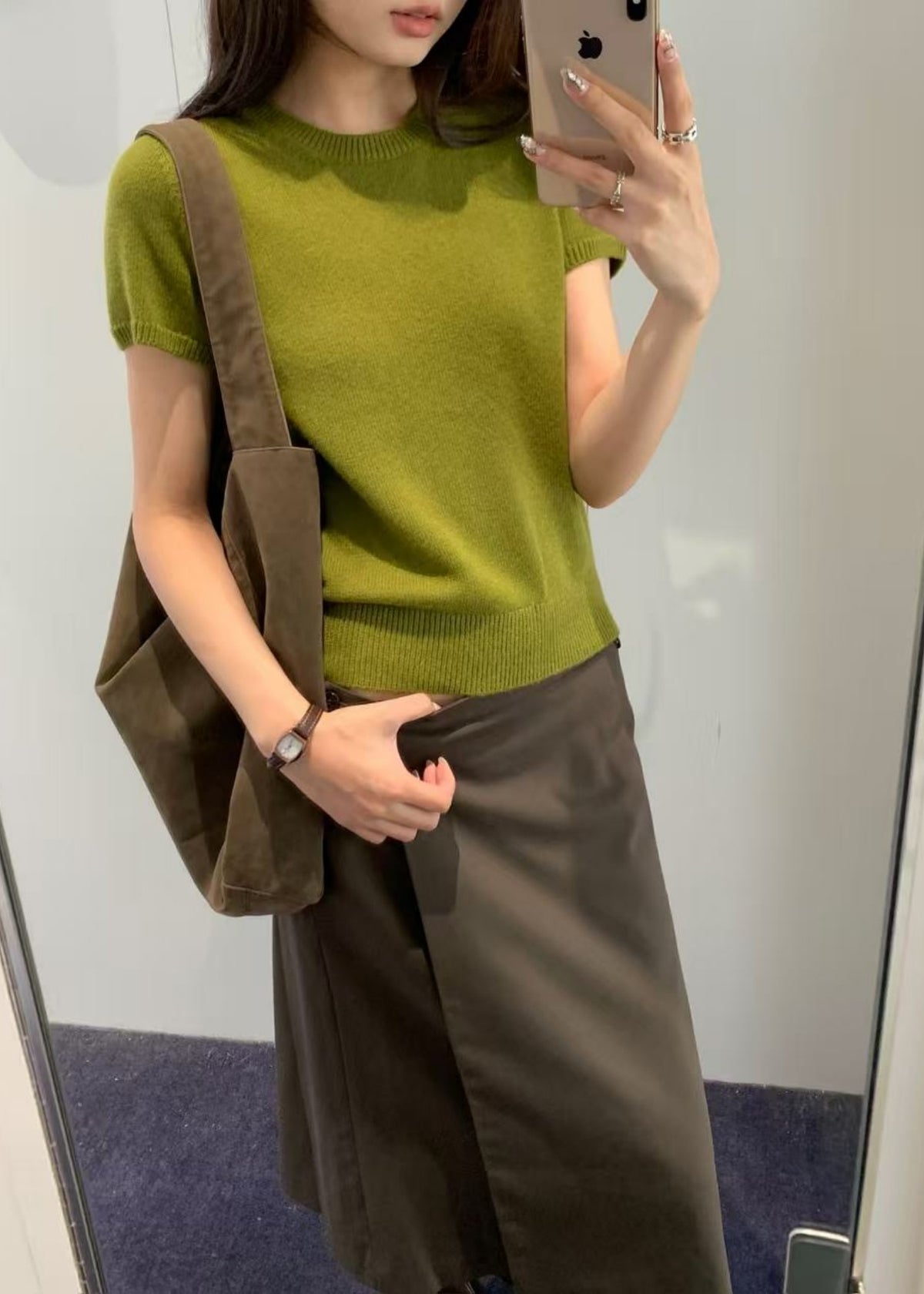 Half Sleeve Knit Top