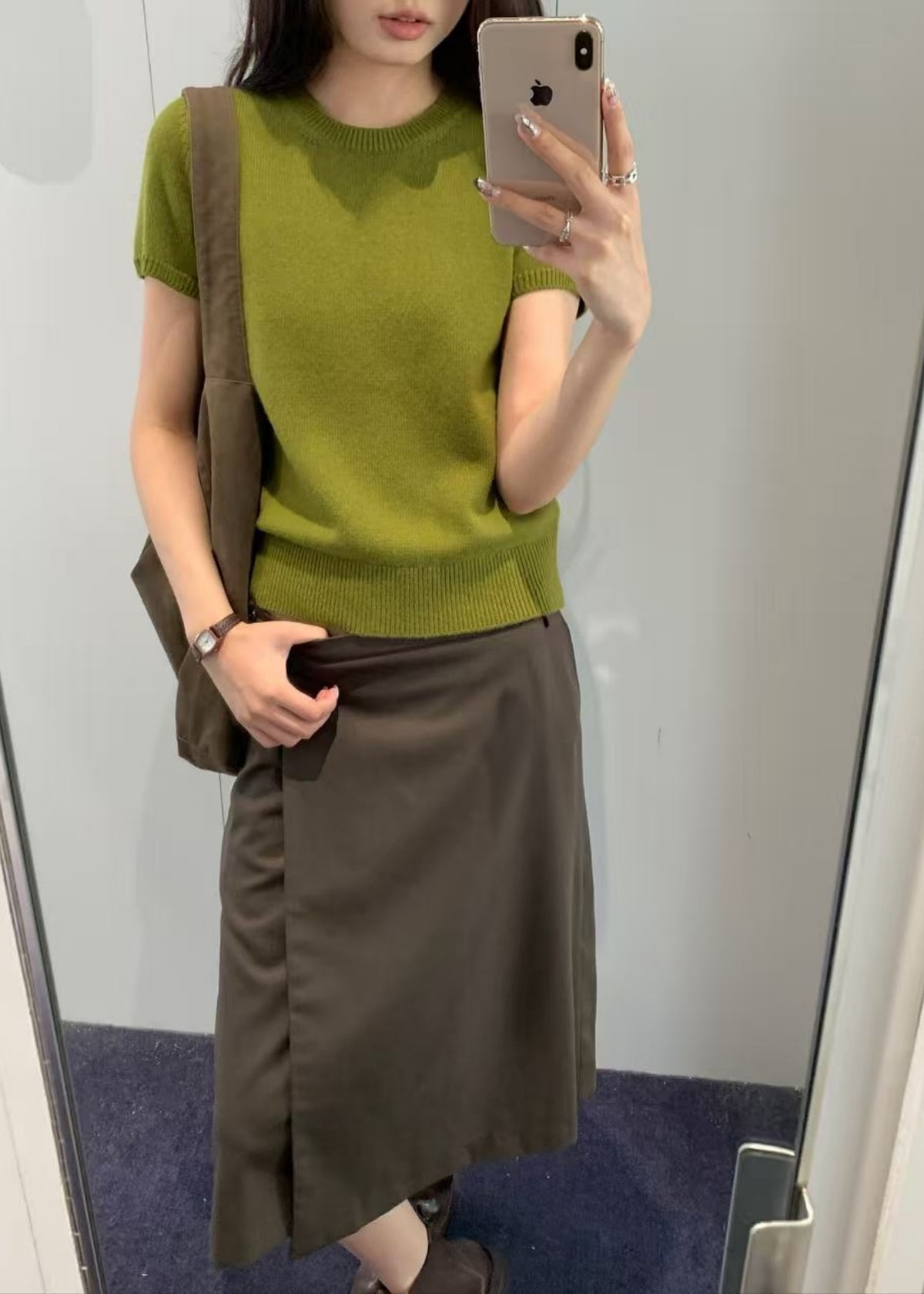 Half Sleeve Knit Top
