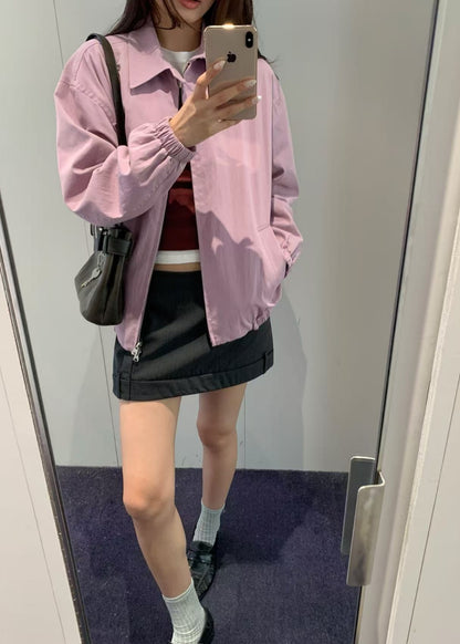 Collared Blouson Jacket