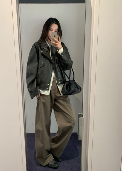 Cropped Alter-leather Blouson