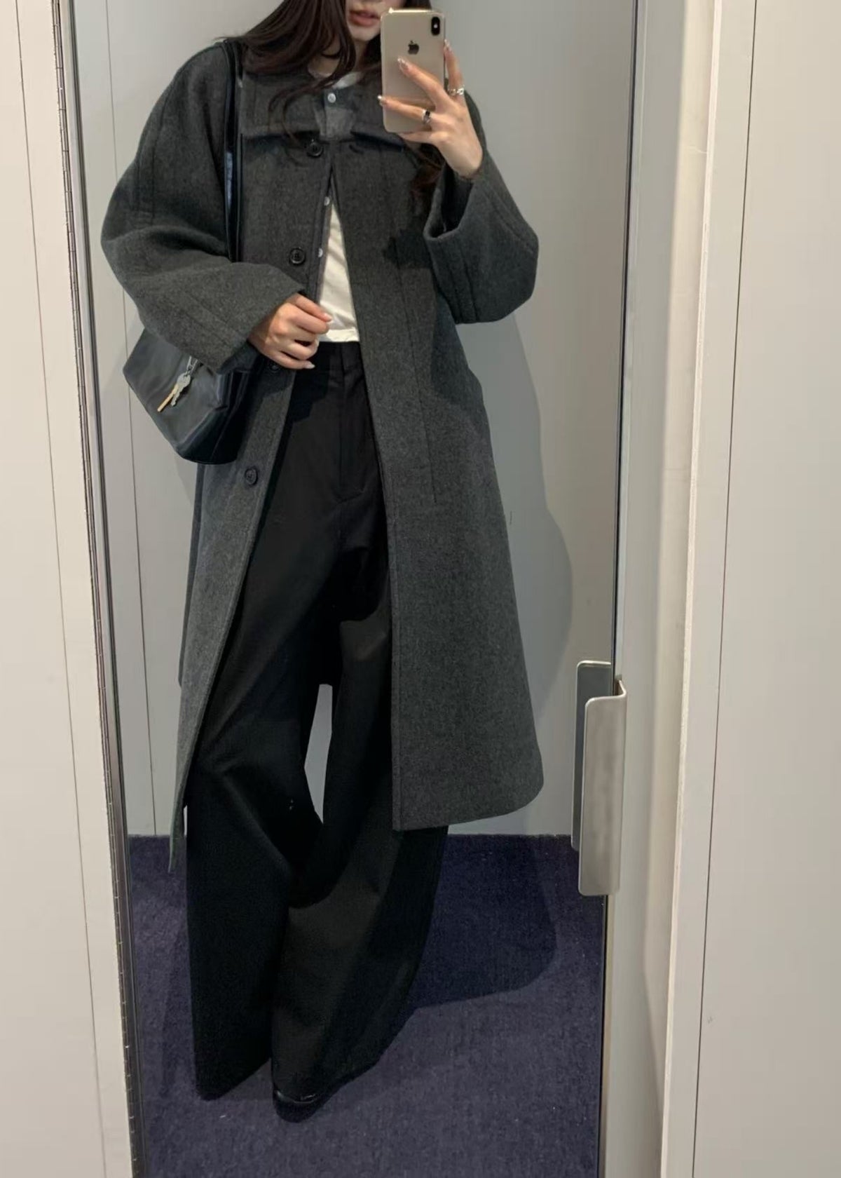 Cashmere Blend Raglan-sleeve Mac Coat