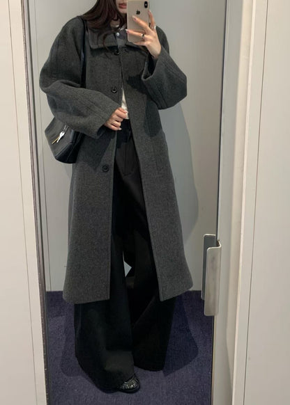 Cashmere Blend Raglan-sleeve Mac Coat