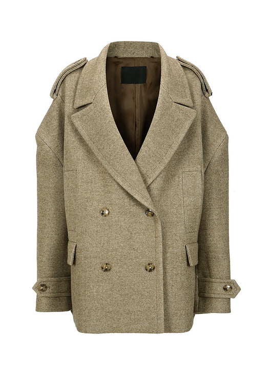 Oversized Double-breasted Jacket