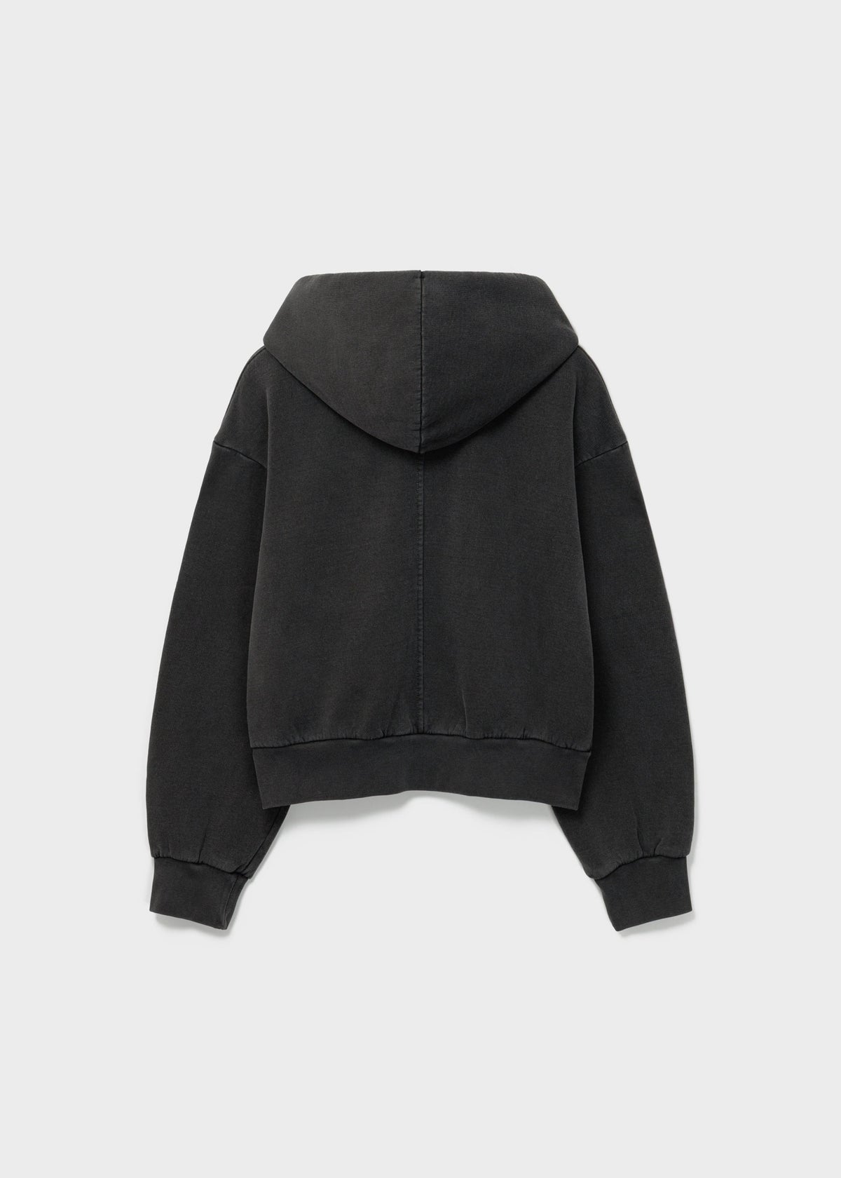 Washed Cotton Zip-Up Hoodie