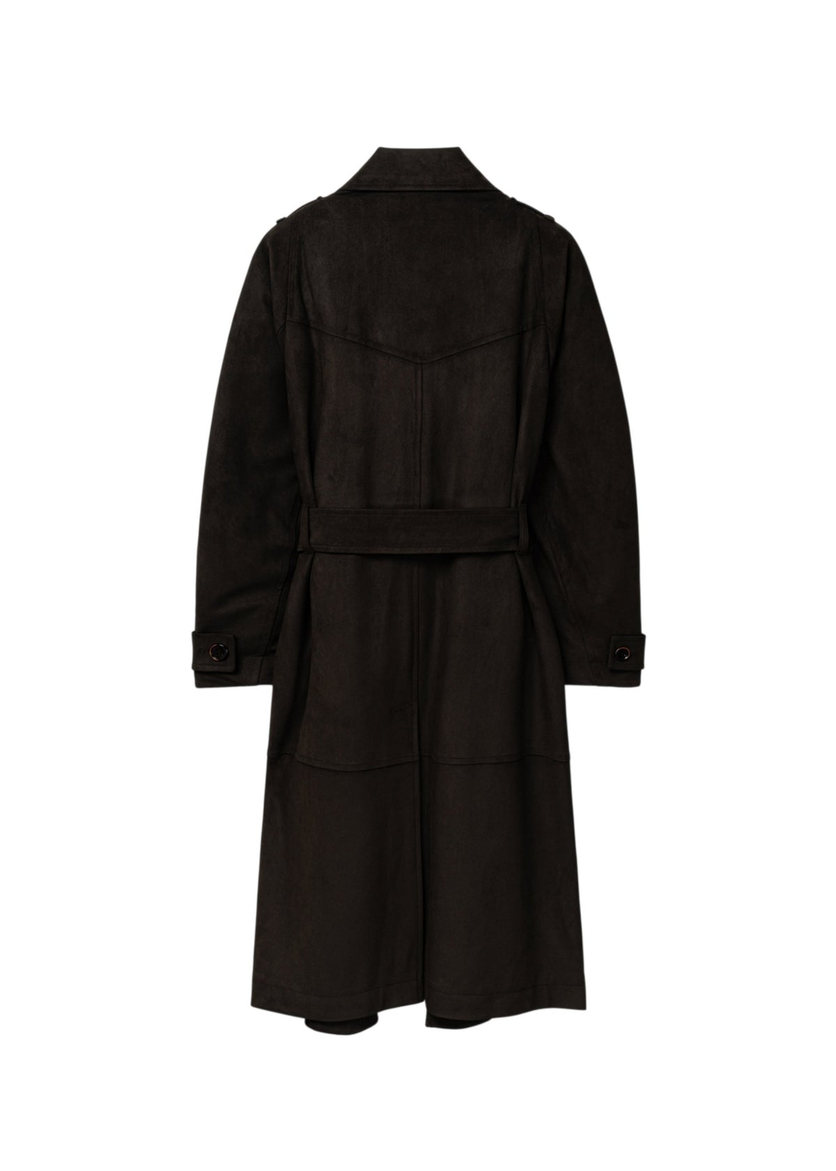 Suede Trench Coat