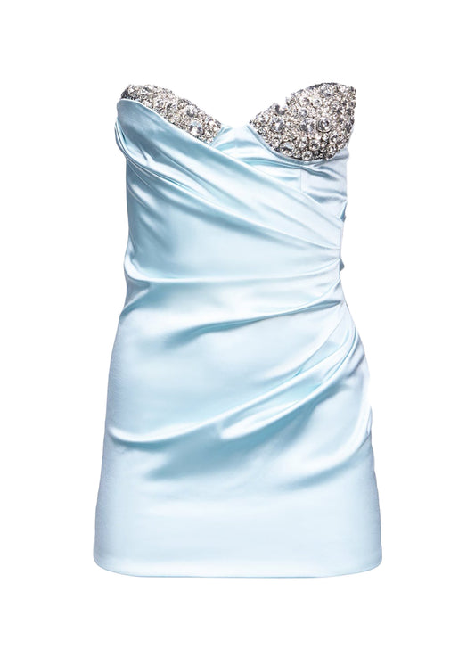 Embroidered Crystal Dress (Multi Colors)