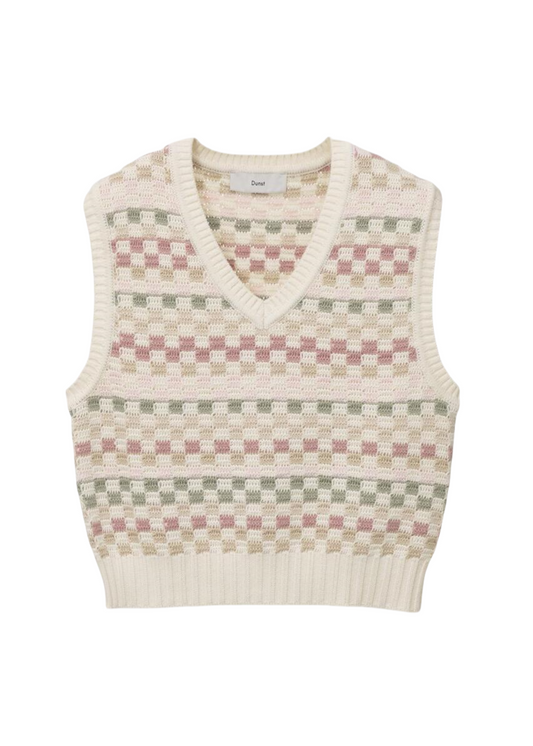 Unisex Crafted V-neck Knit Vest