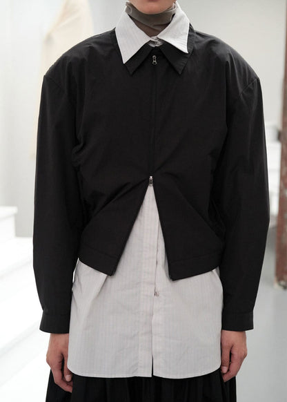 Cropped Zip-up Jumper