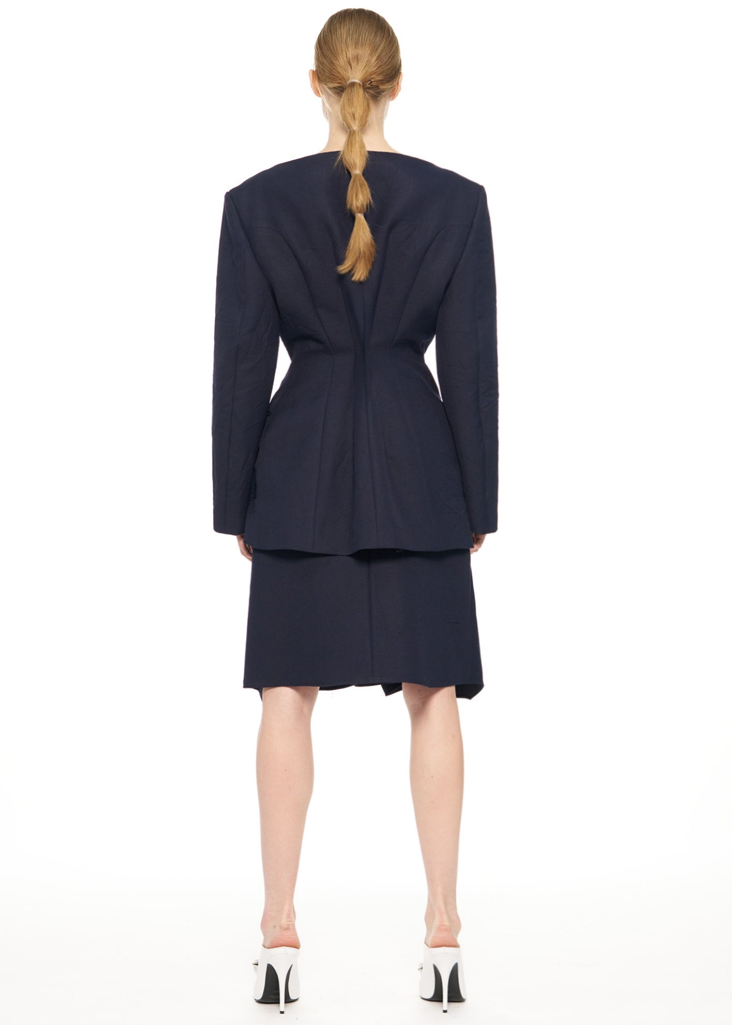 V-neck Strap Point Jacket