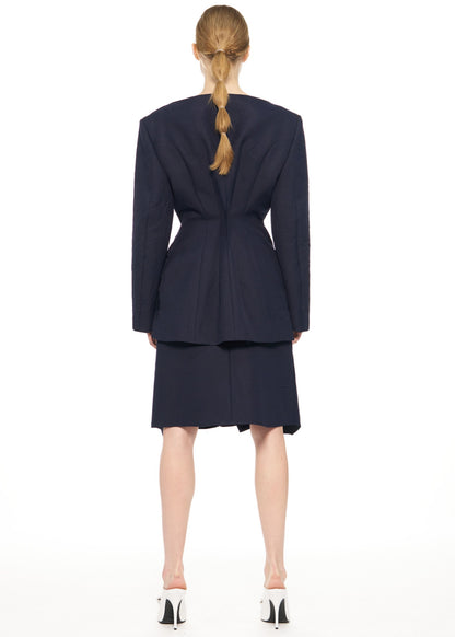 V-neck Strap Point Jacket