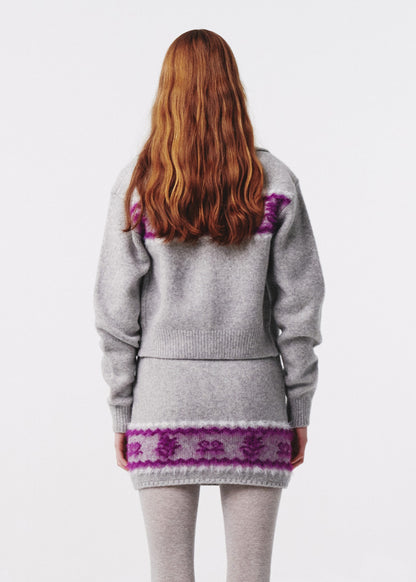 Nordic Knit Mini Skirt