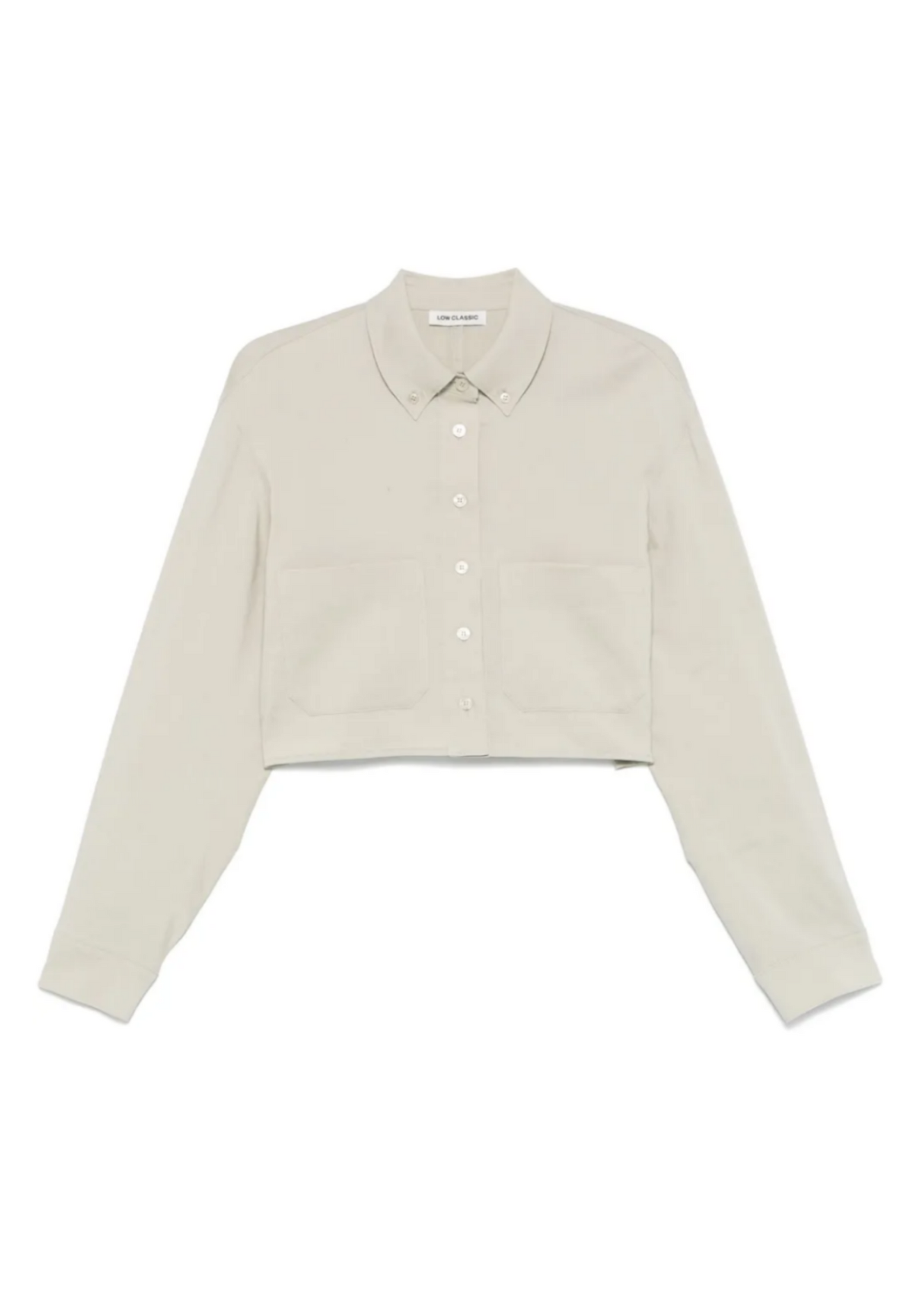 Linen Pocket Crop Shirt