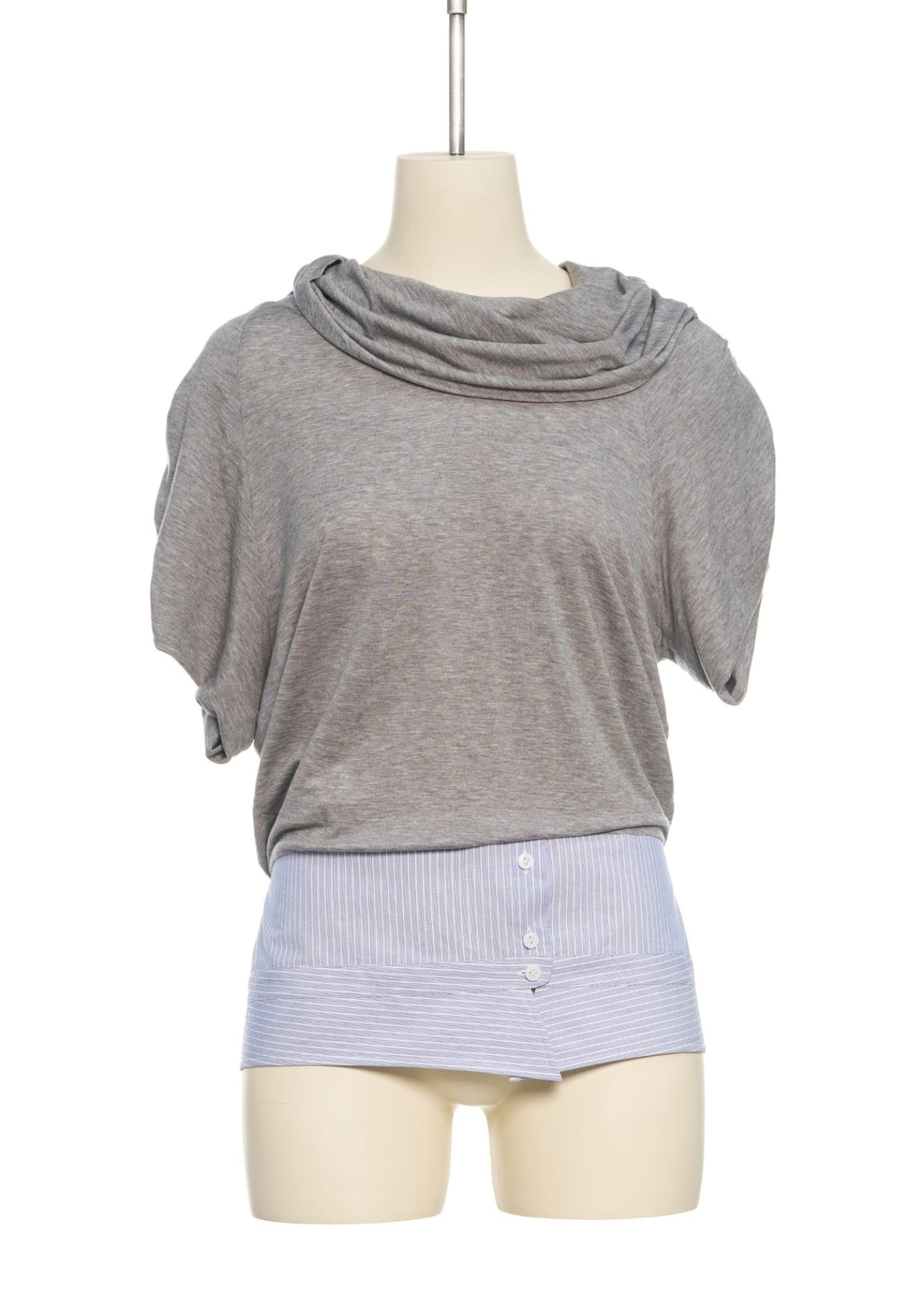 Shirt Collar Hem Top