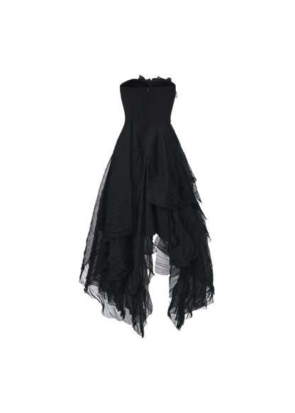 Smocked Strapless Dress