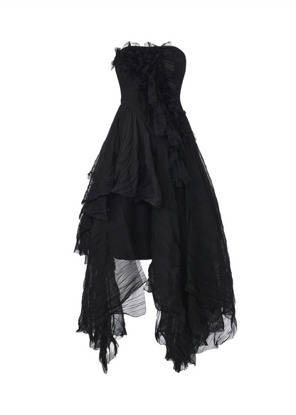 Smocked Strapless Dress