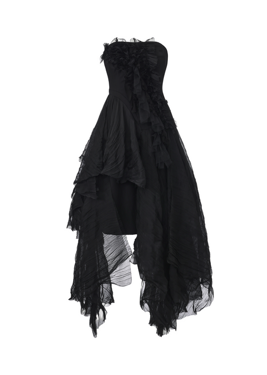 Smocked Strapless Dress