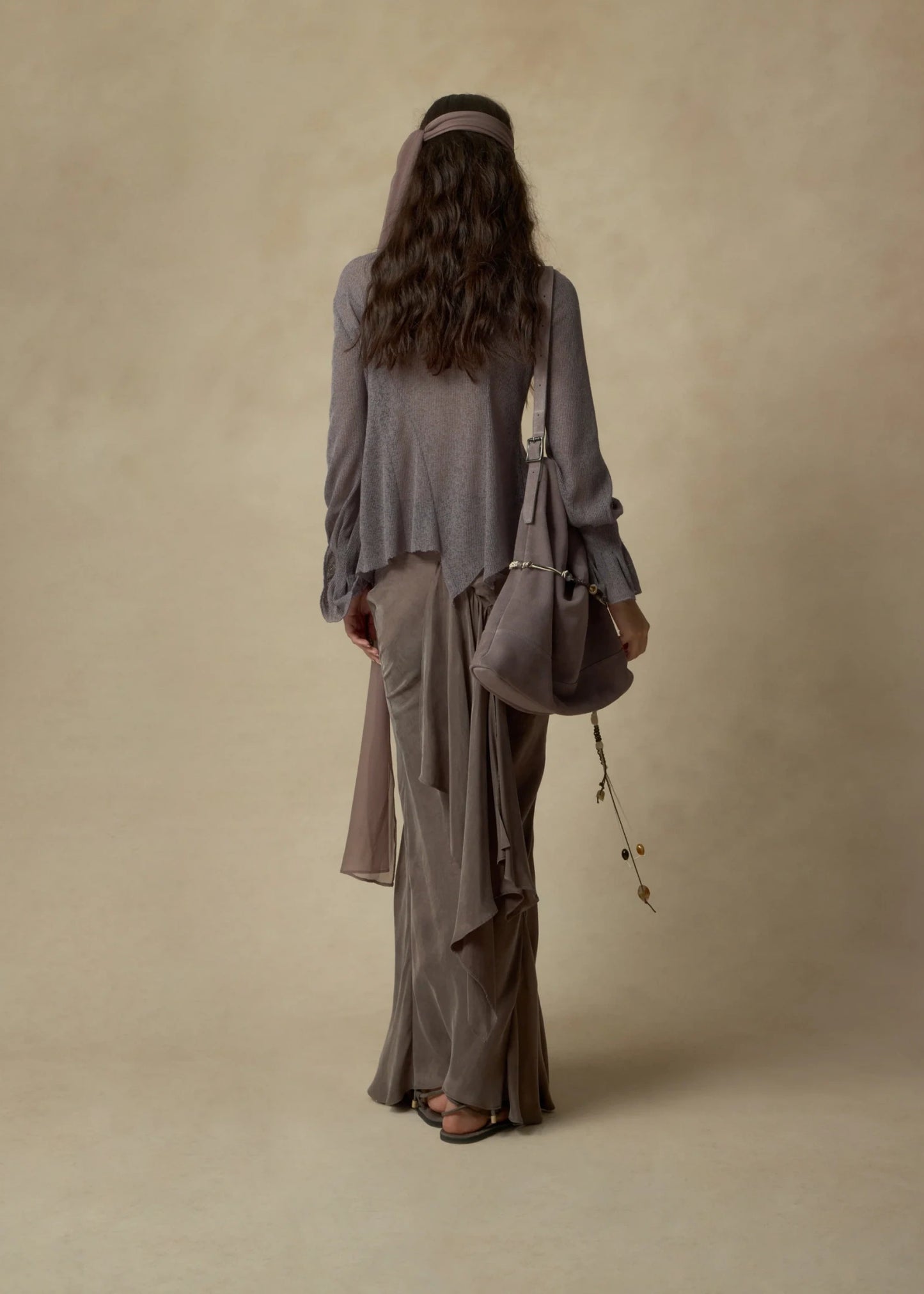 Draped Pleated Mermaid Skirt
