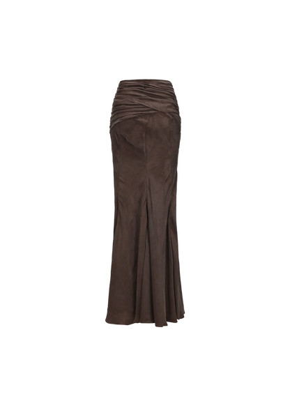 Draped Pleated Mermaid Skirt