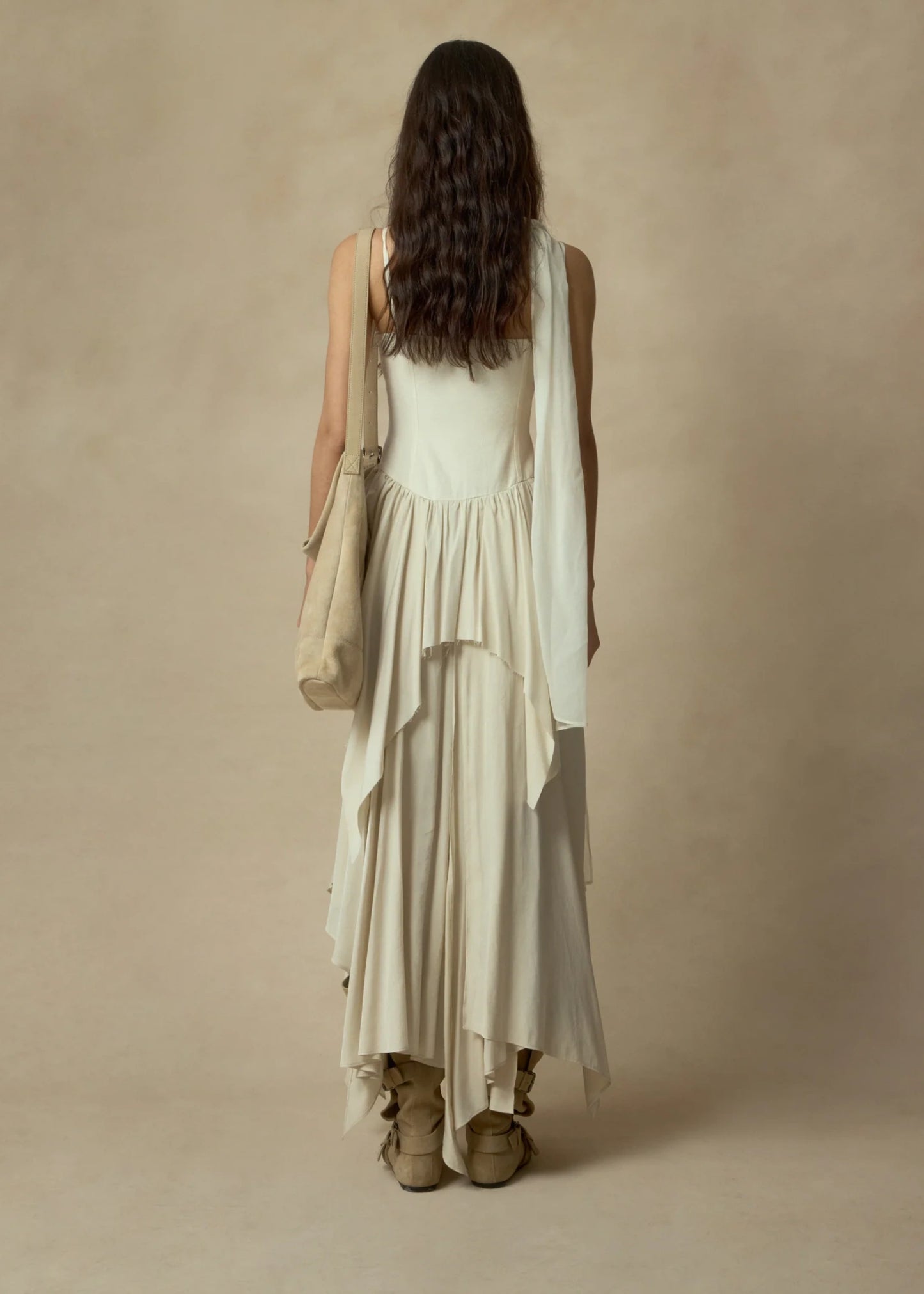 Shirred Hemline Dress