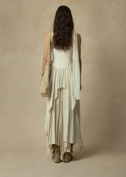 Shirred Hemline Dress