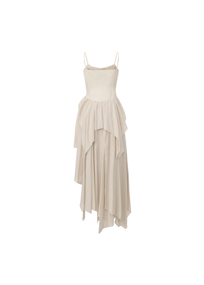 Shirred Hemline Dress