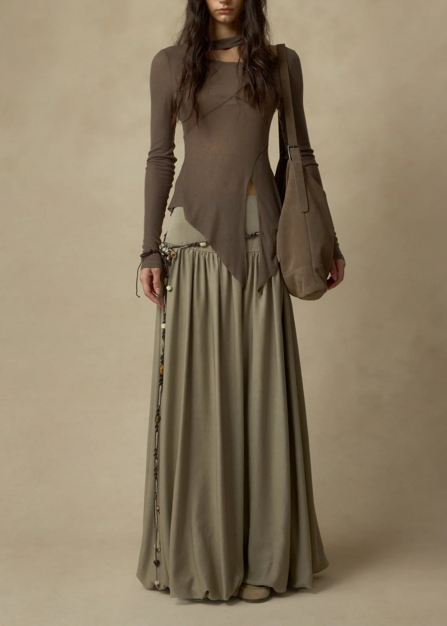 Mock-neck Layered Top