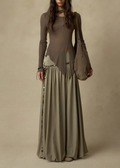 Mock-neck Layered Top