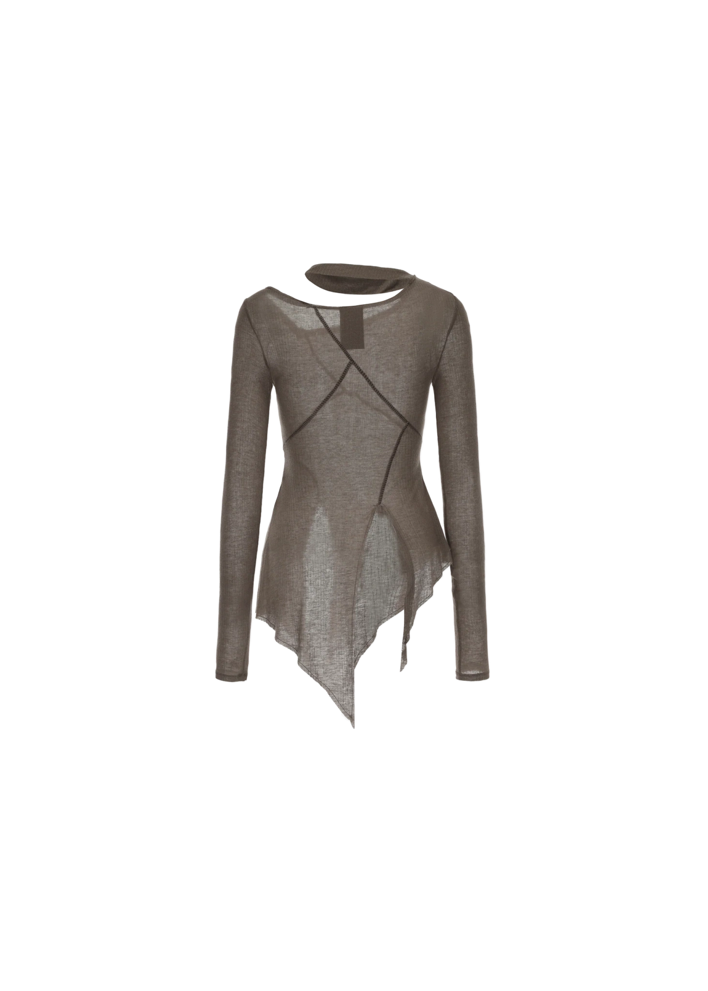 Mock-neck Layered Top