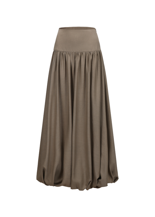 Bloom Ruched Midi Skirt